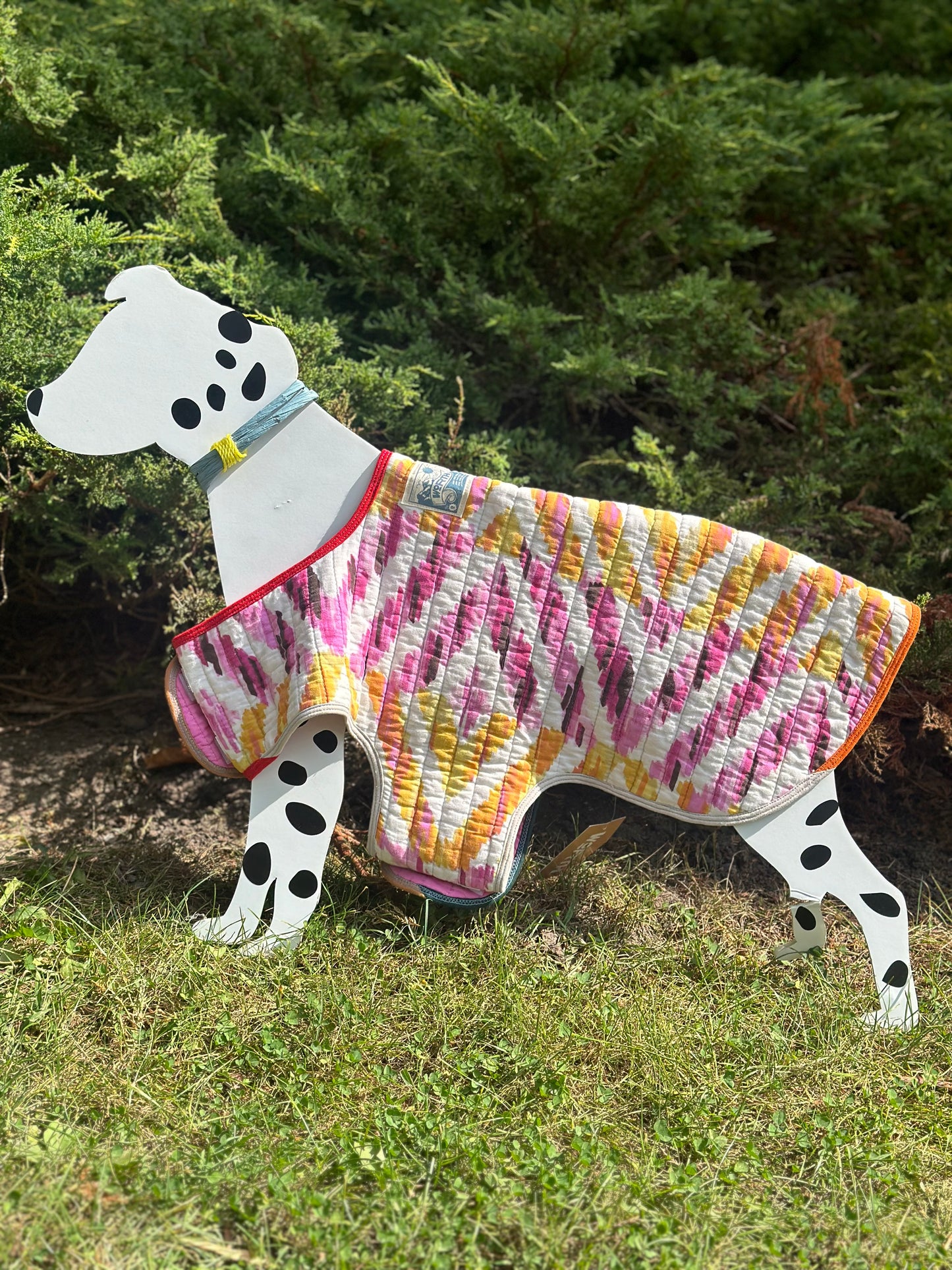 Pink and orange Dog Cocoon (Medium)