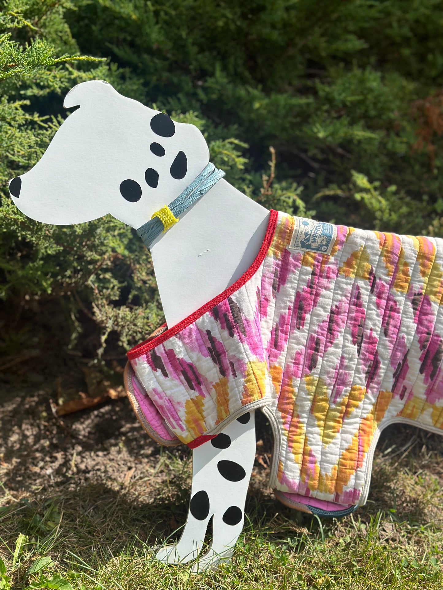 Pink and orange Dog Cocoon (Medium)