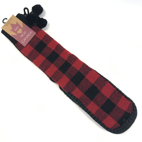 Socks - Black and Red Check
