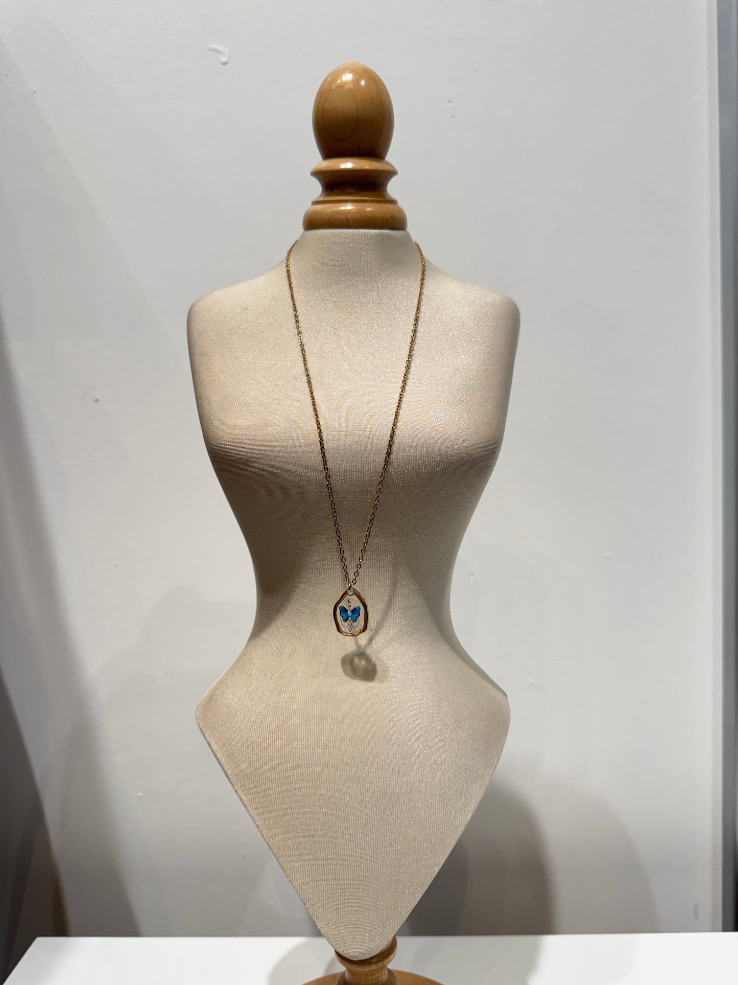 Resin Butterfly necklace