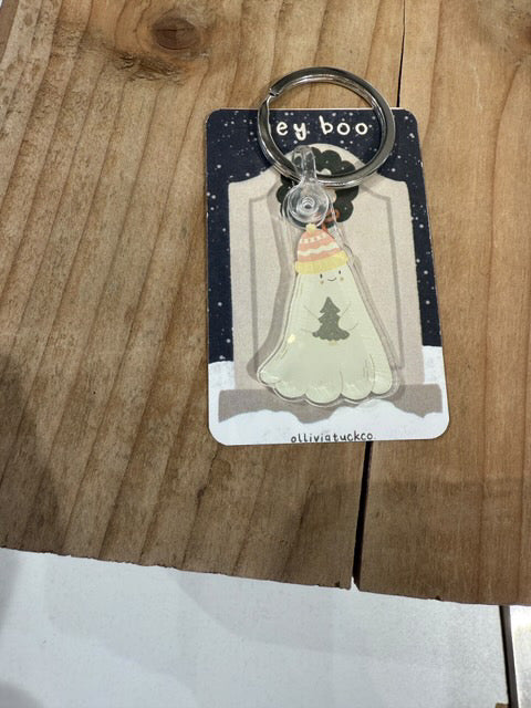 Hey Boo Keychain