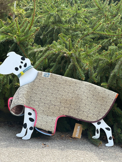 Pink and orange Dog Cocoon (Medium)