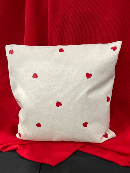 16x16 heart pillow