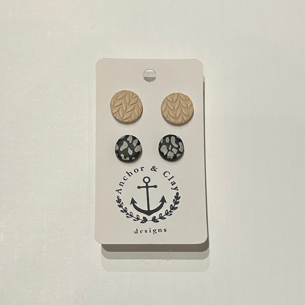 Anchor & Clay Earrings Set