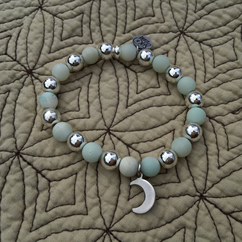 Amazonite Moon Bracelet
