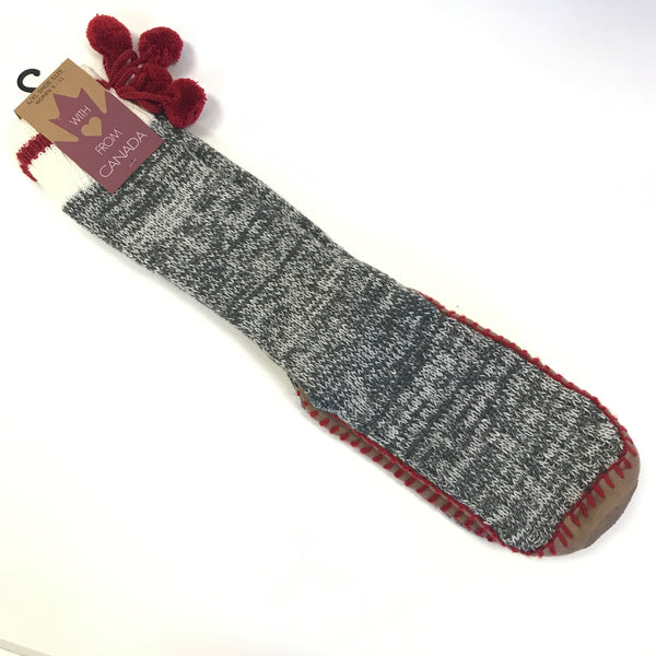 Socks - Grey and Cream Knit